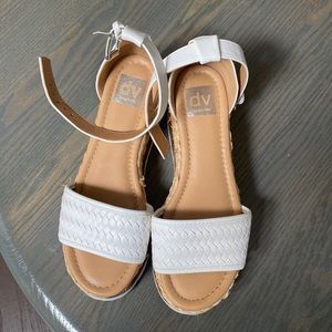 Dolce Vita White Platform Wedges